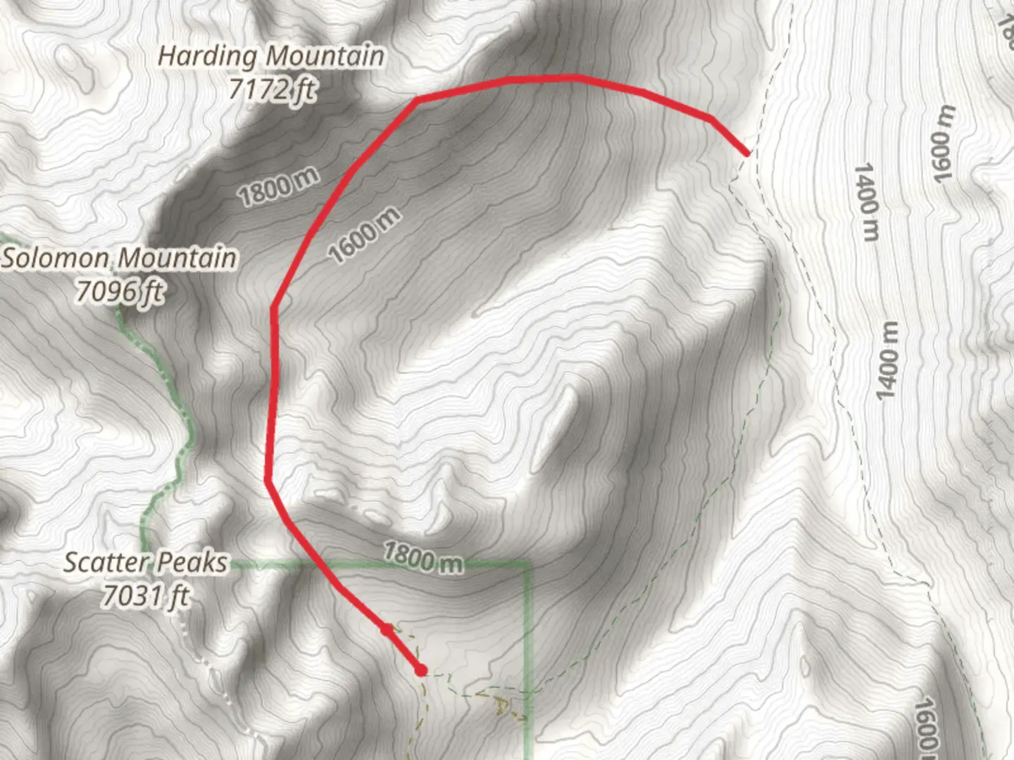 An image depicting the trail Solomon Creek Trail and its surrounding area.