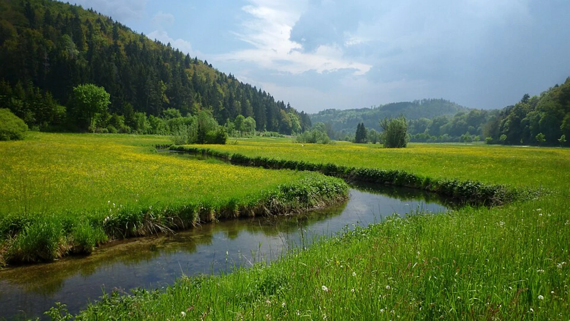 An image depicting the trail Lauchertsee, Lauchert River and Hohenzollern Straße Loop - Gammertingen and its surrounding area.