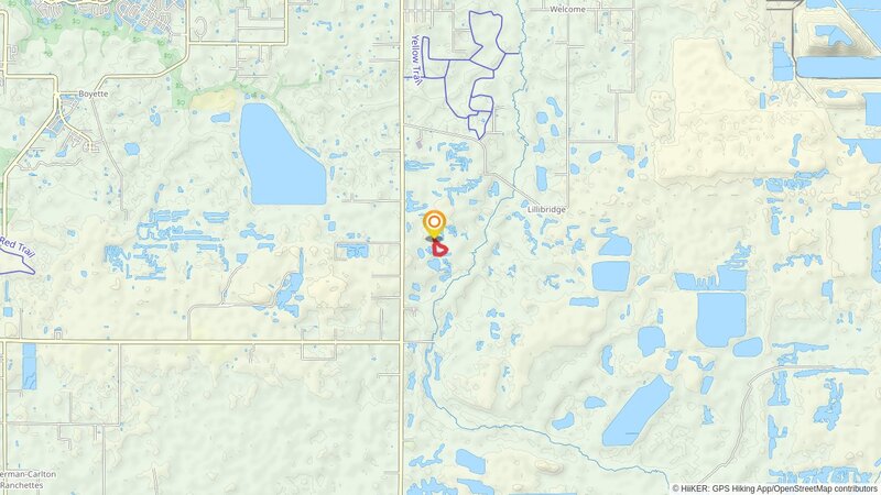 Old Agrico Hiking Loop Trail mobile static map