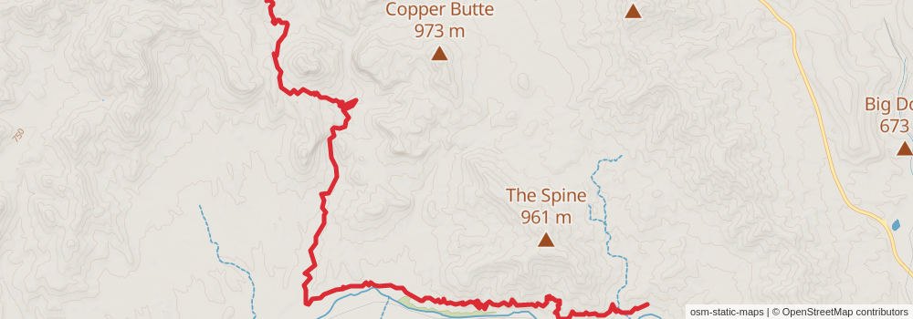 Grand Enchantment Trail stage 7 Map