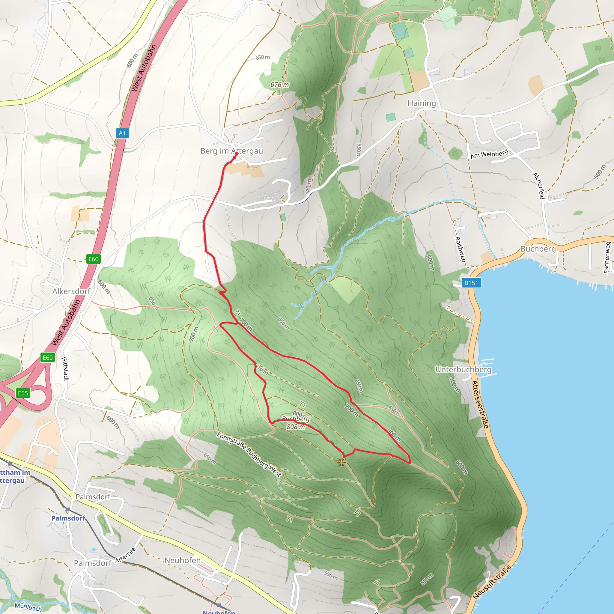 Buchberg Summit Loop - Jagastüberl mobile static map