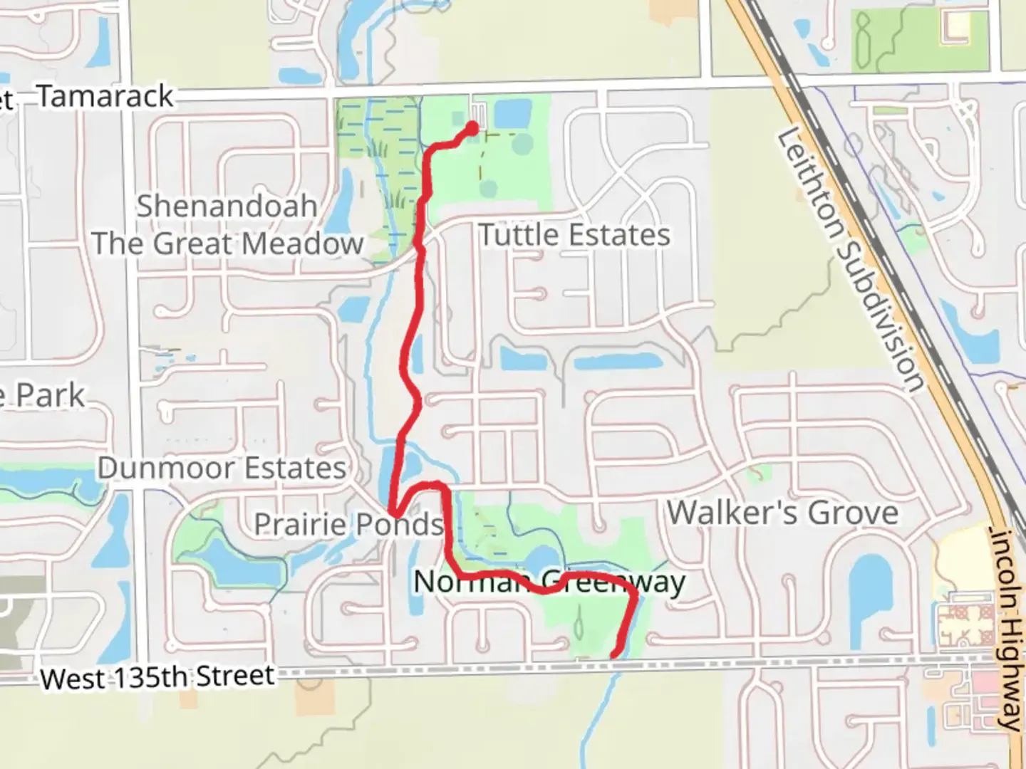 An image depicting the trail Noran Greenway Walk and its surrounding area.