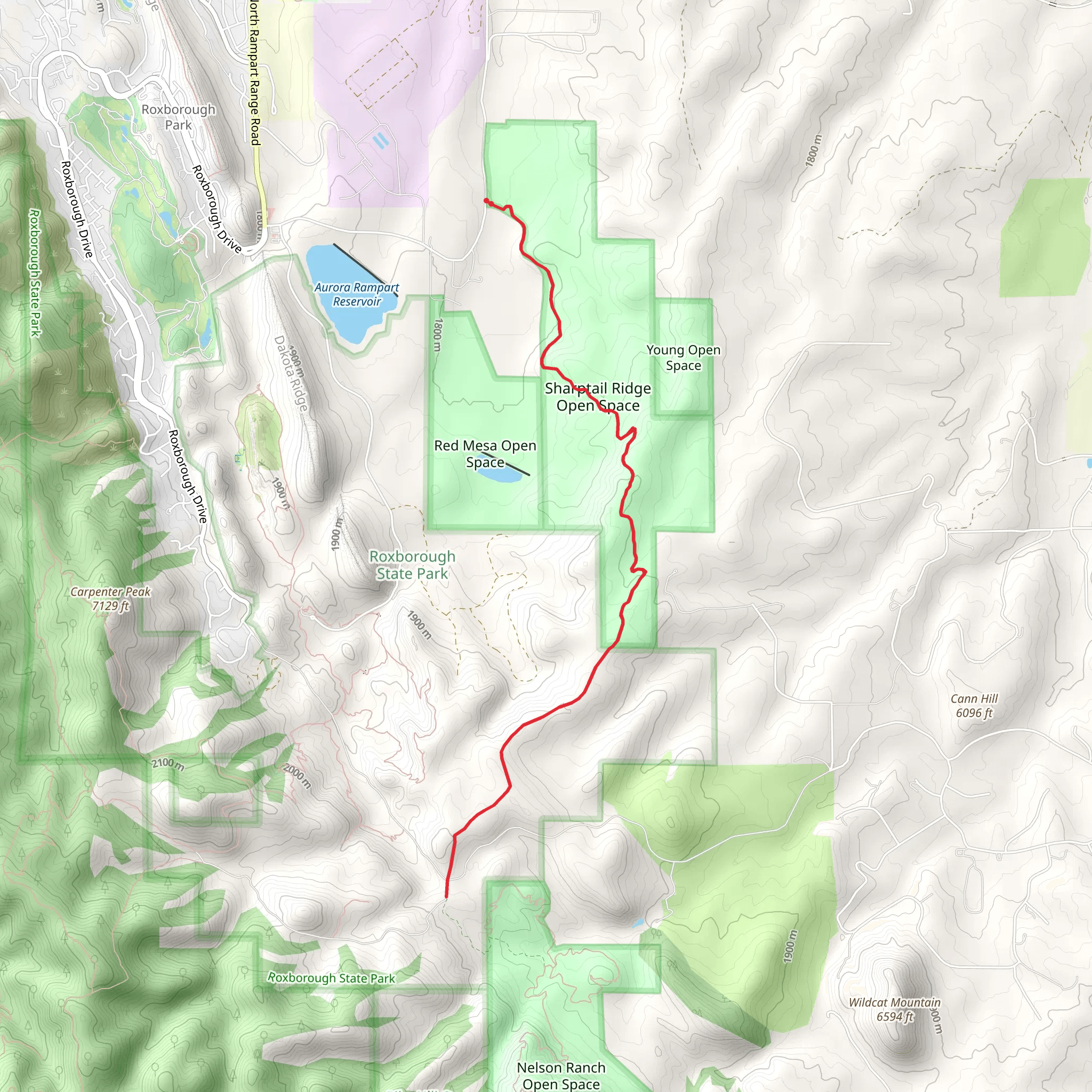 Sharptail Trail mobile static map