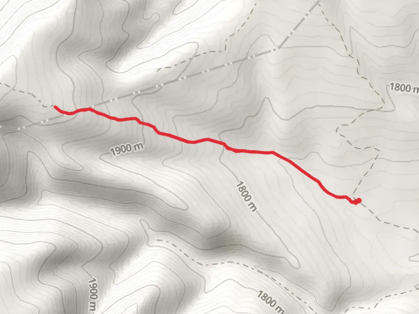 An image depicting the trail Ponderosa Trail and its surrounding area.