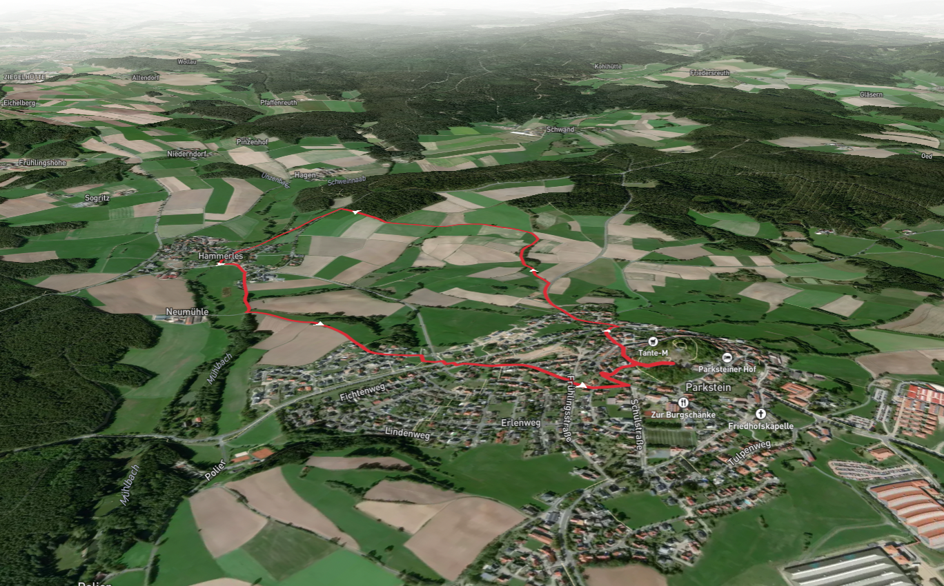 Parkstein to Hammerles Walk via Hartweiher