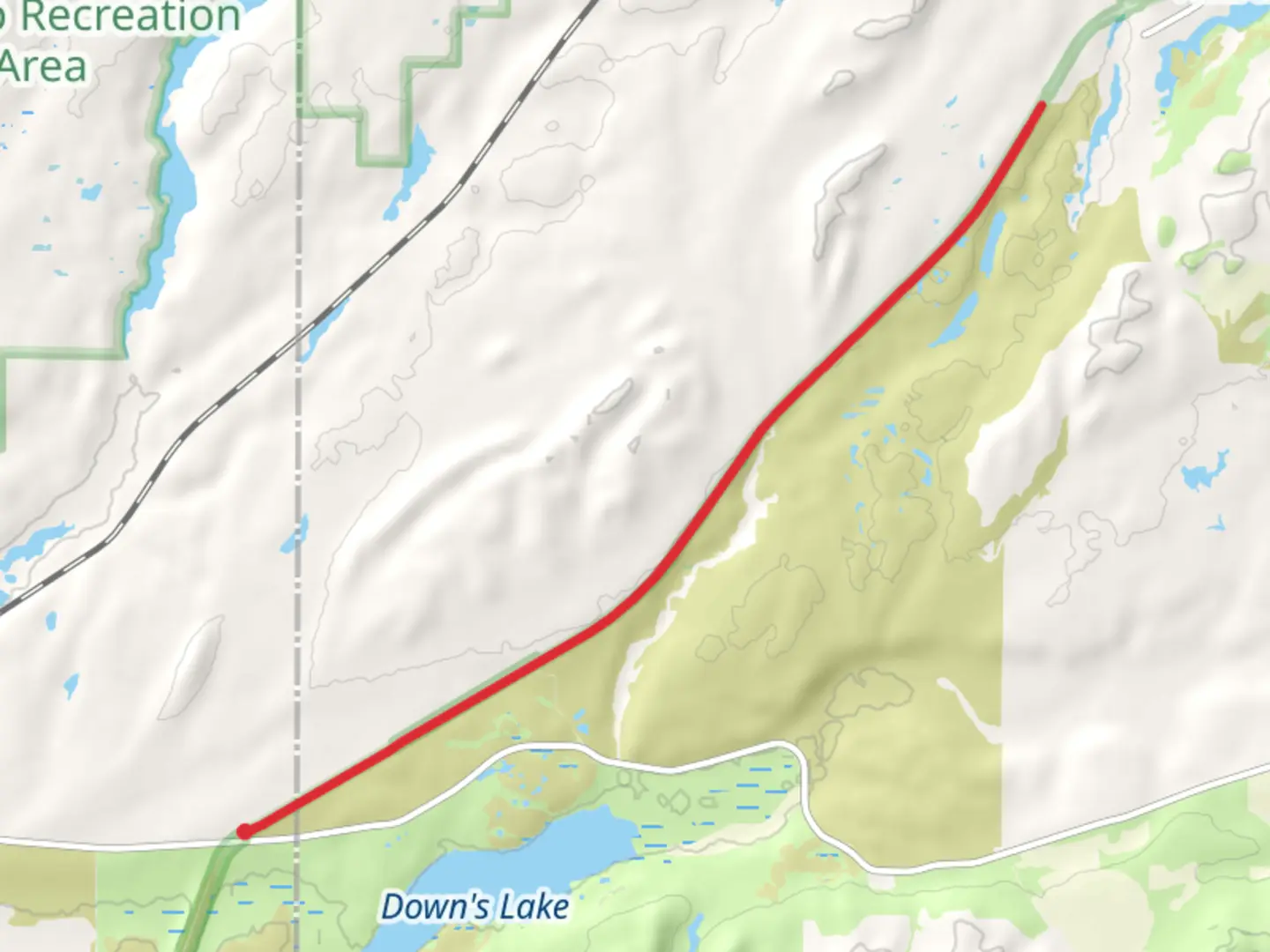 An image depicting the trail Columbia Plateau Trail State Park Out and Back and its surrounding area.