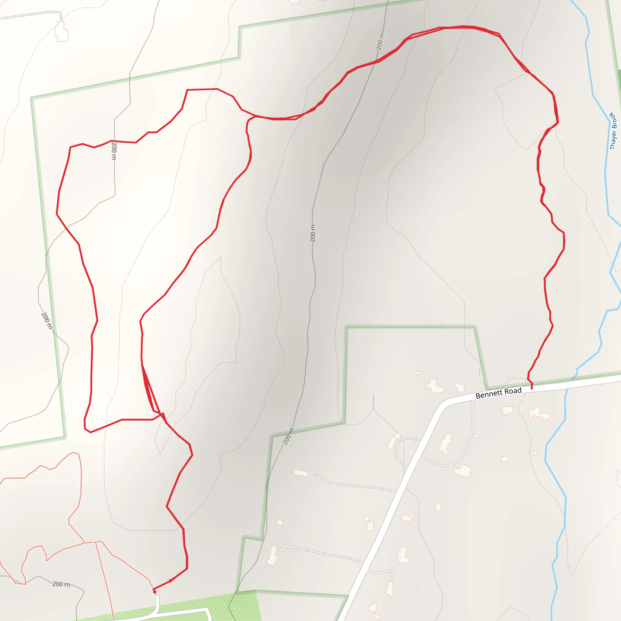 Bennett Road Loop mobile static map