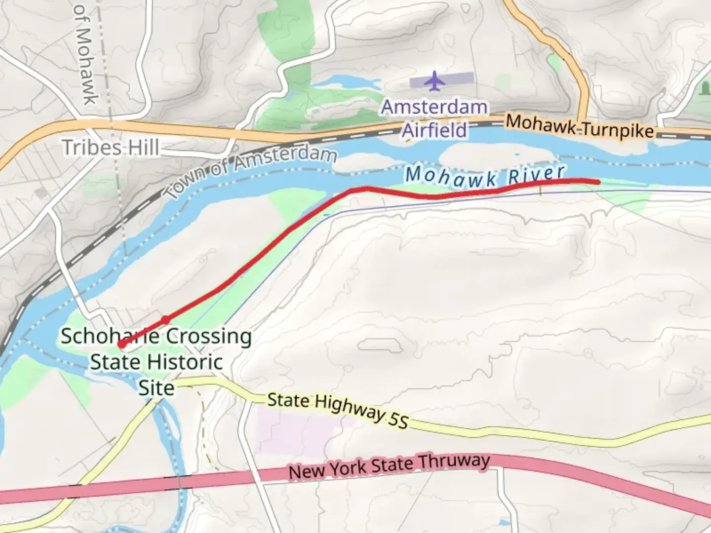 An image depicting the trail Towpath Trail and its surrounding area.