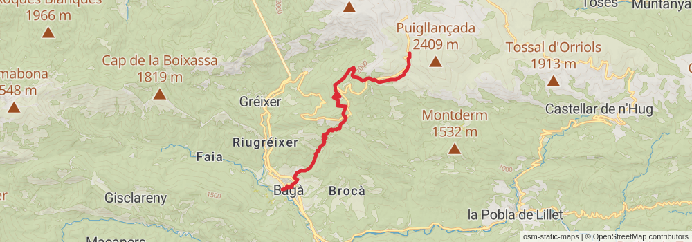 GR 150 Tour of Cadí - Moixeró stage 10 Map