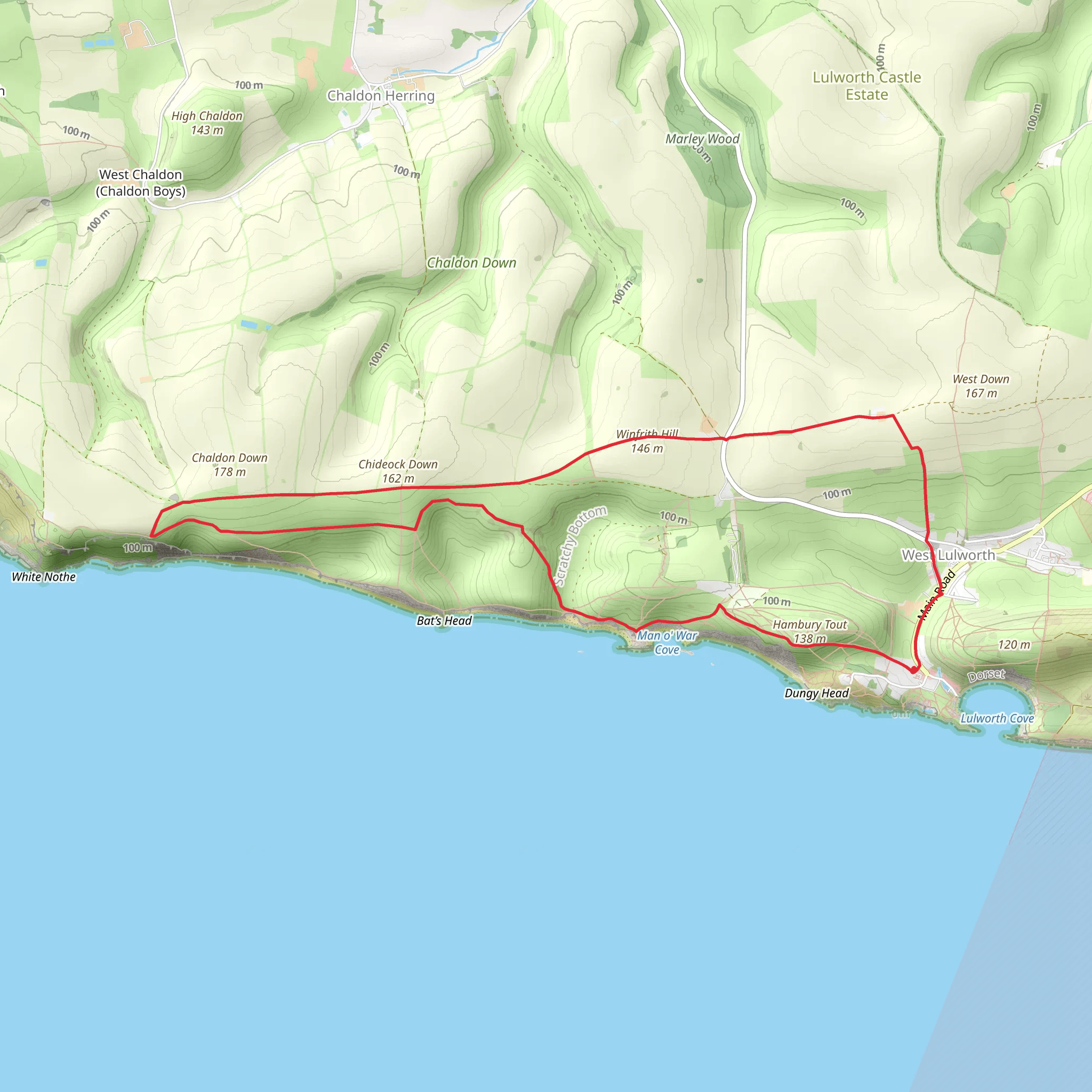 Beacon, The Warren and SWCP mobile static map