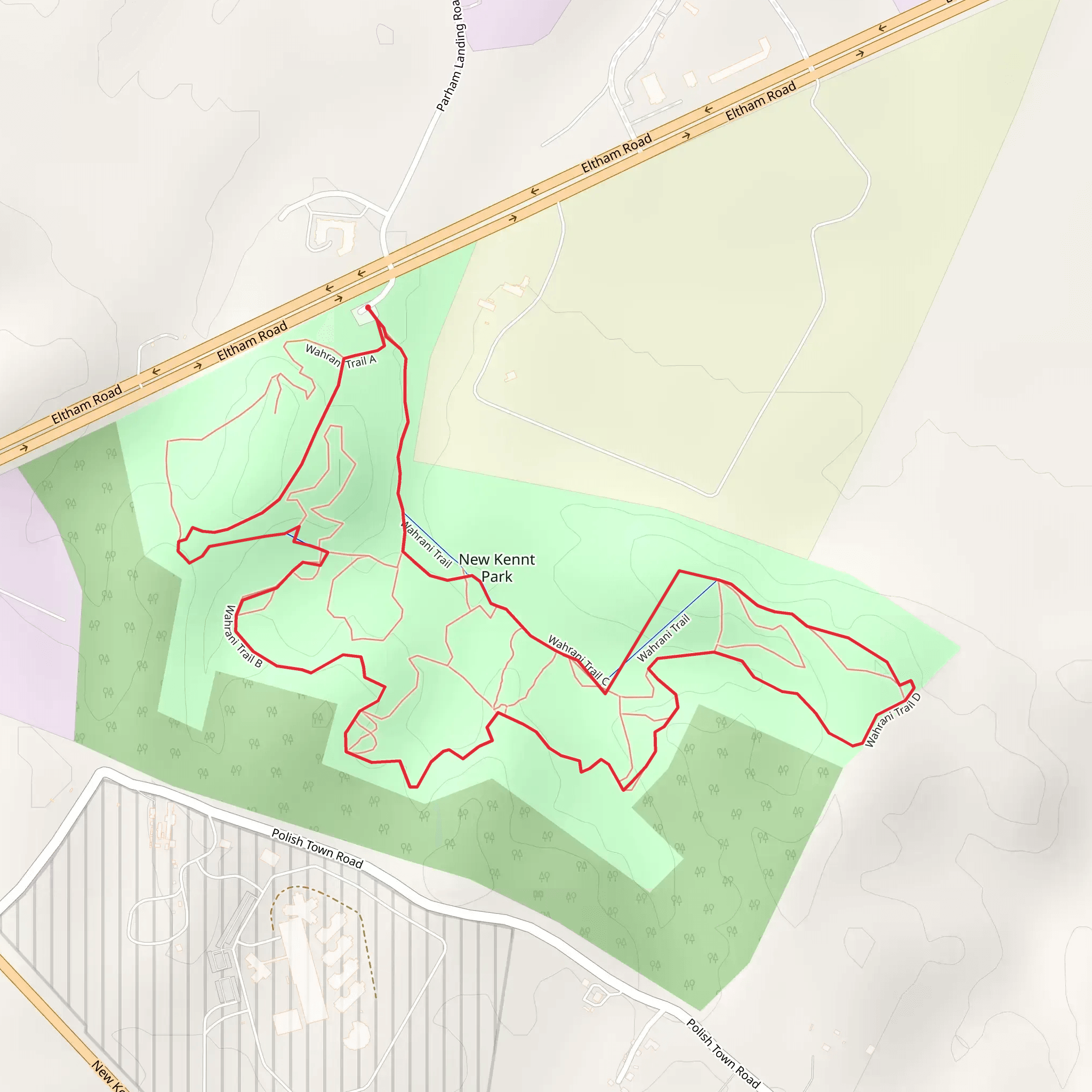 New Kennt Park Loop mobile static map