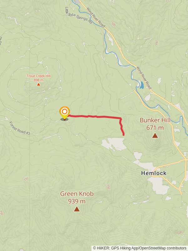 Natural Area Trail mobile static map