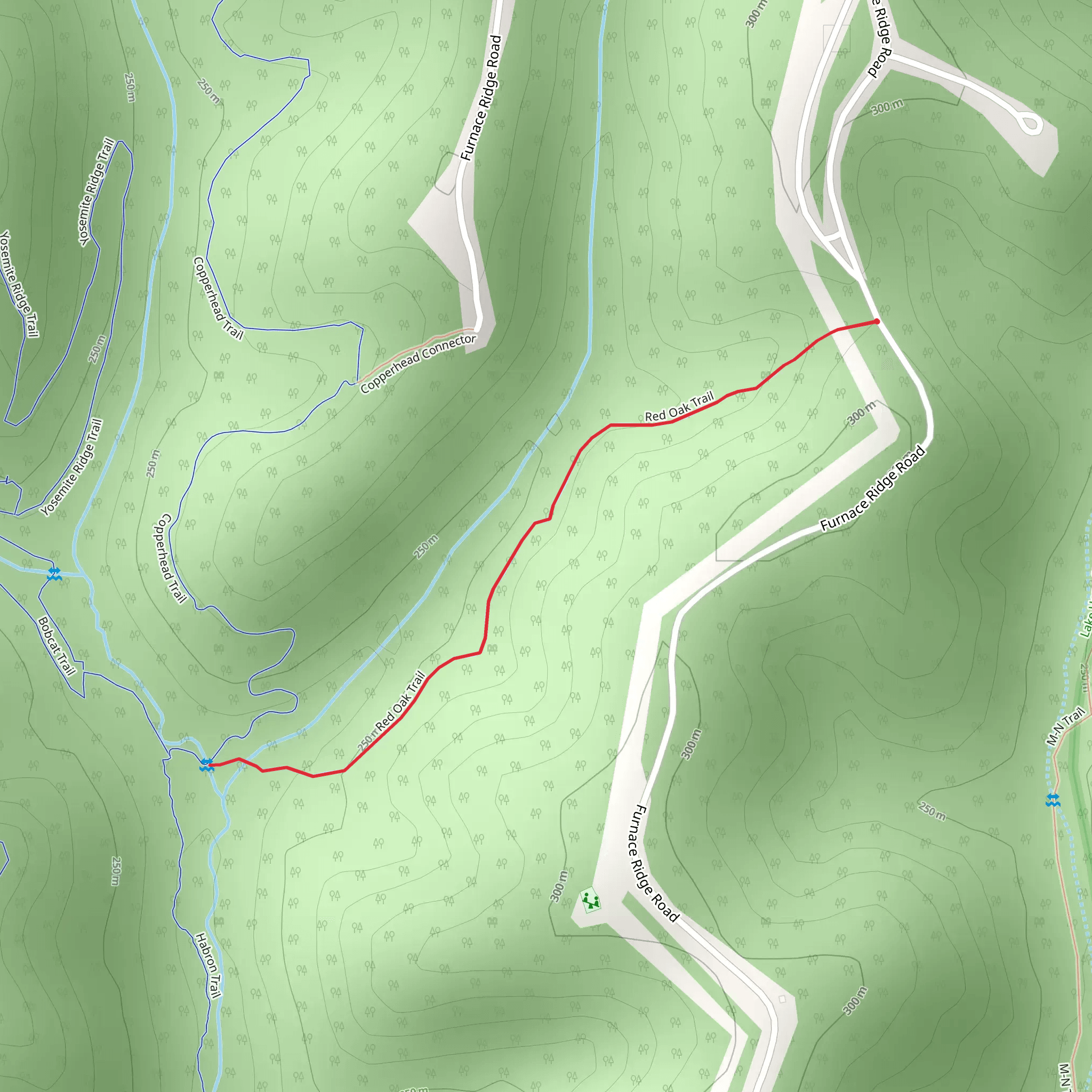 Red Oak Trail mobile static map
