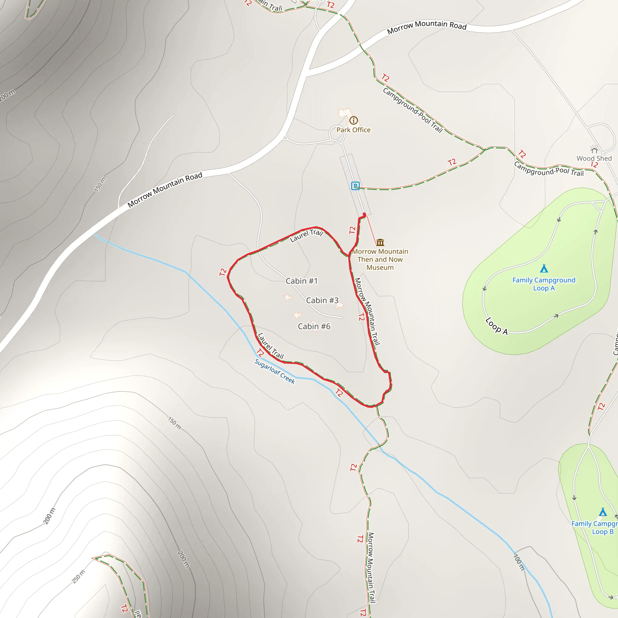Laurel Loop Trail mobile static map