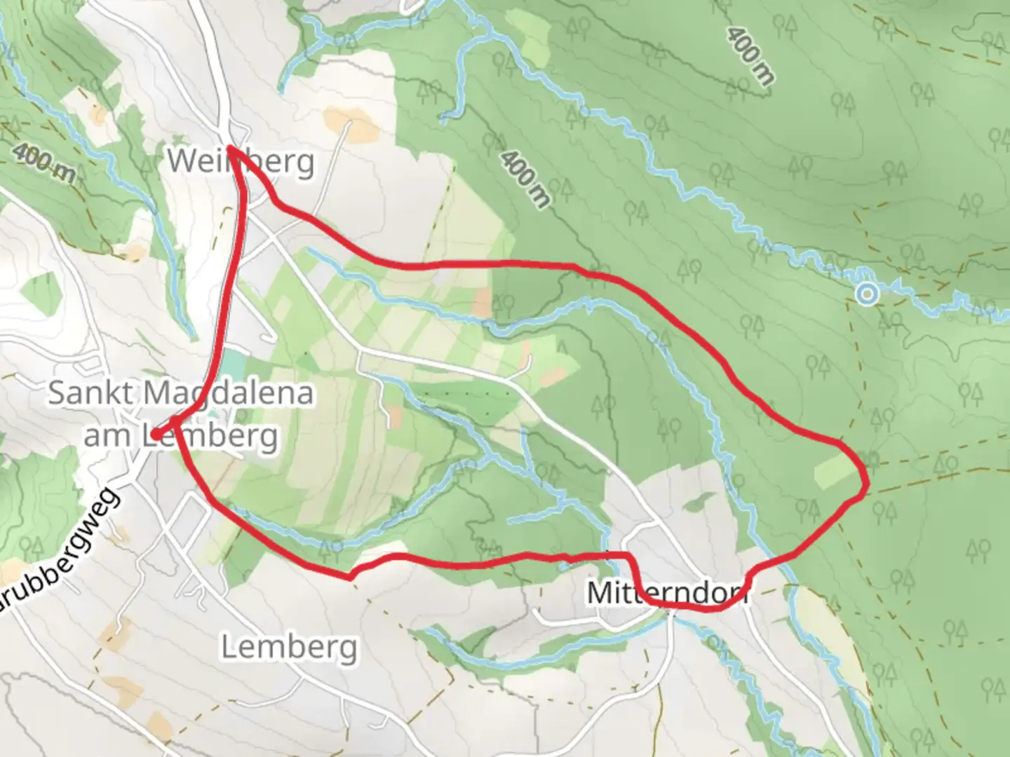 An image depicting the trail M3 Gassl-Rundwanderweg and its surrounding area.