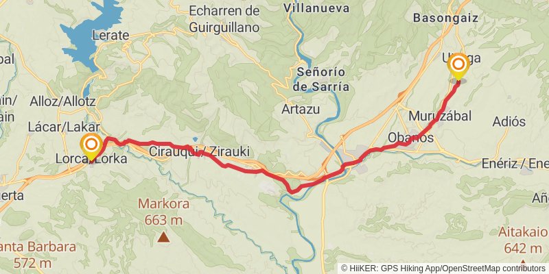 Camino de Santiago Francés stage 6 Map