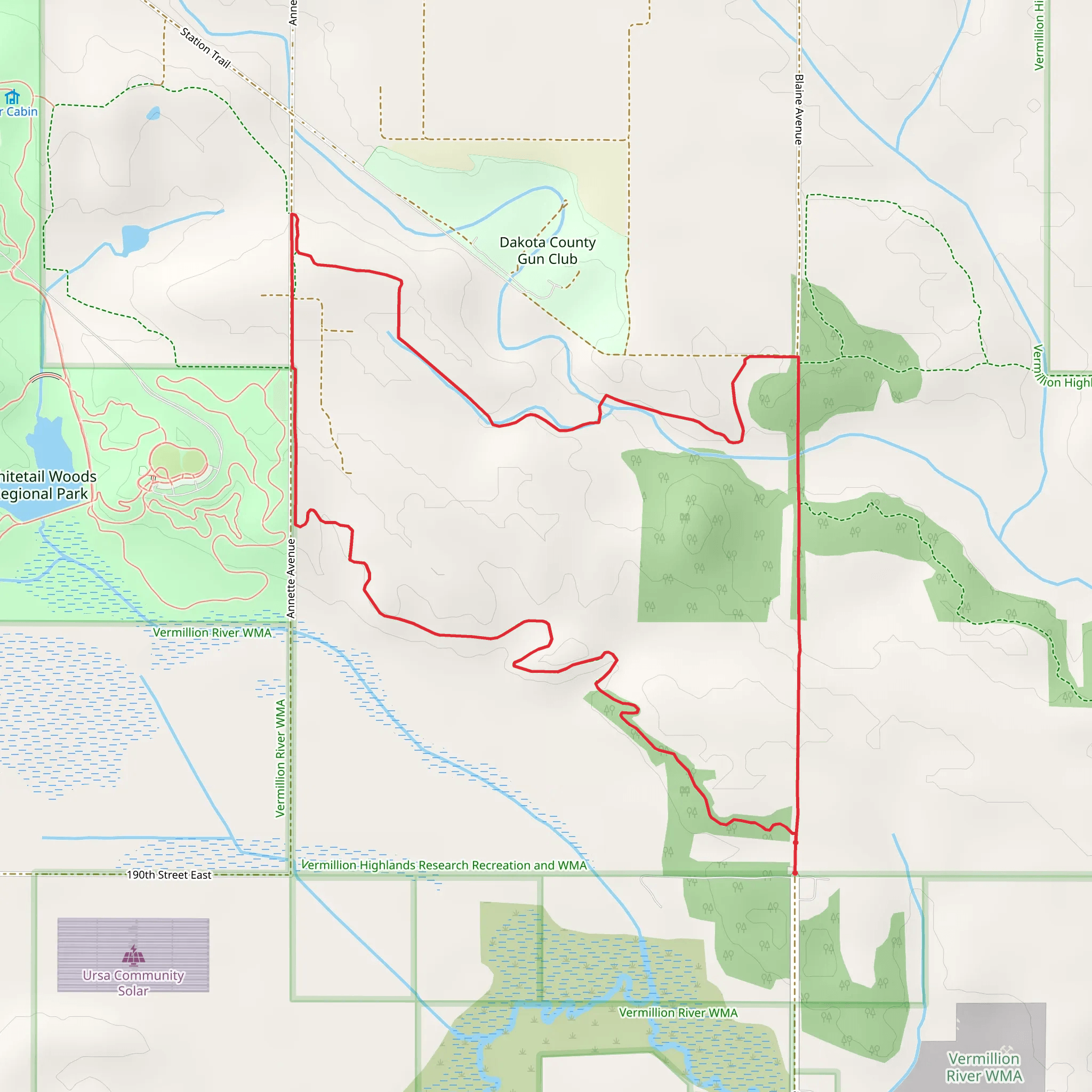 Lone Rock Loop Walk mobile static map