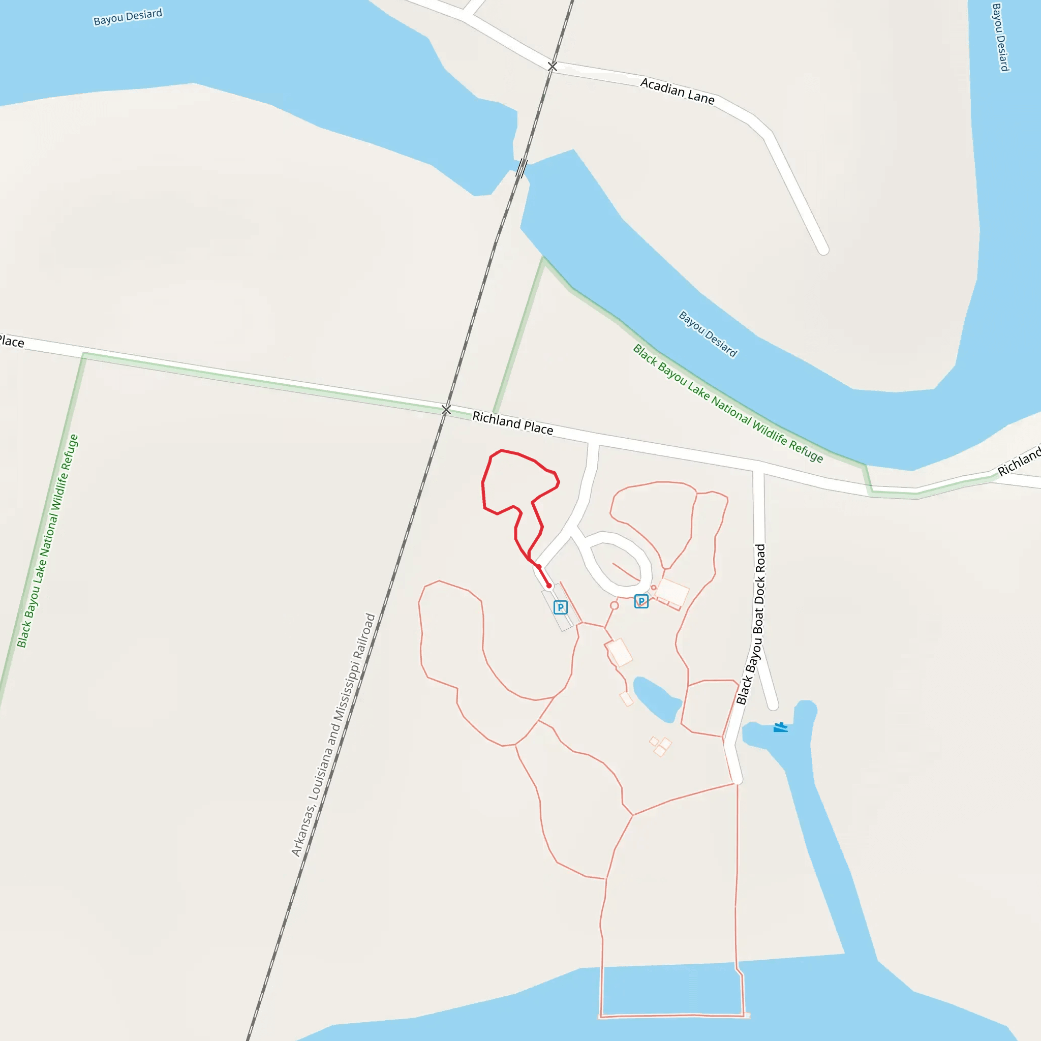 Arboretum Loop Trail mobile static map