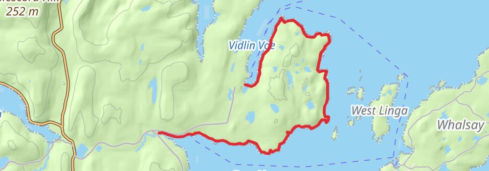 Coastal Walk of Shetland - East stage 7 Map