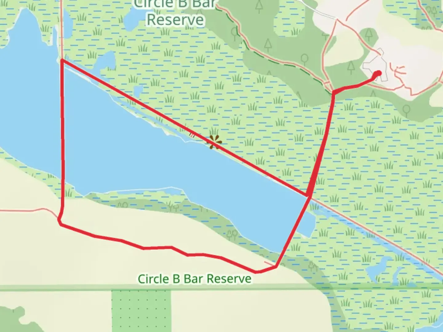 An image depicting the trail B Bar Reserve Loop and its surrounding area.