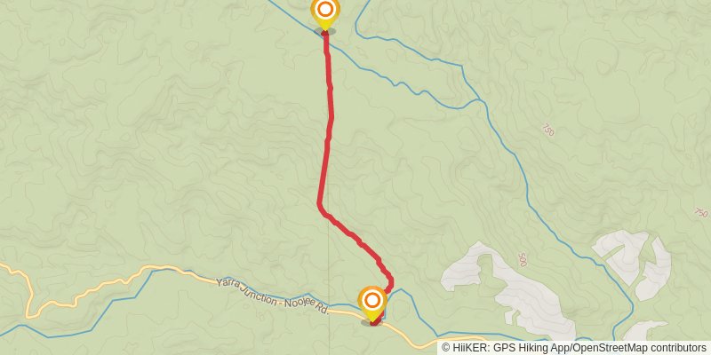 Starling Gap to High Lead Trail stage 2 Map