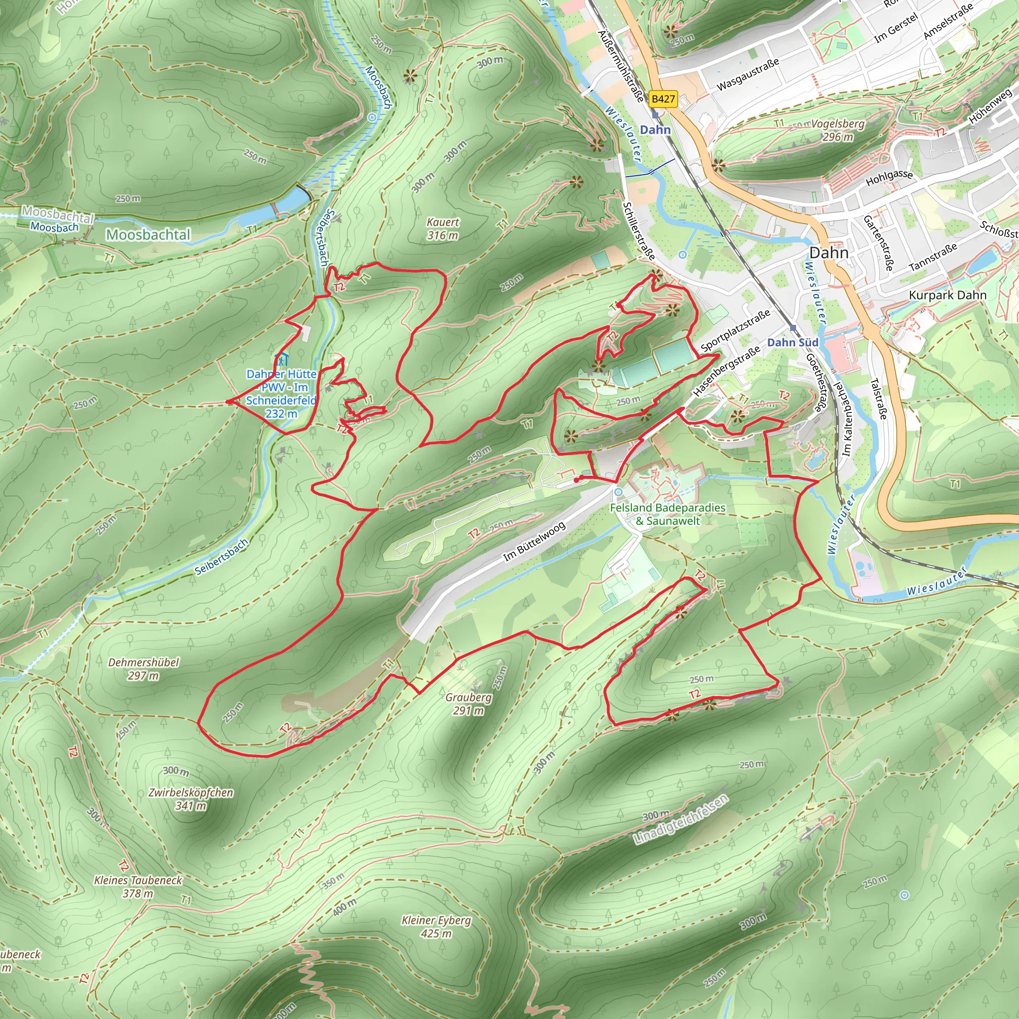 Dahner Felsenpfad mobile static map