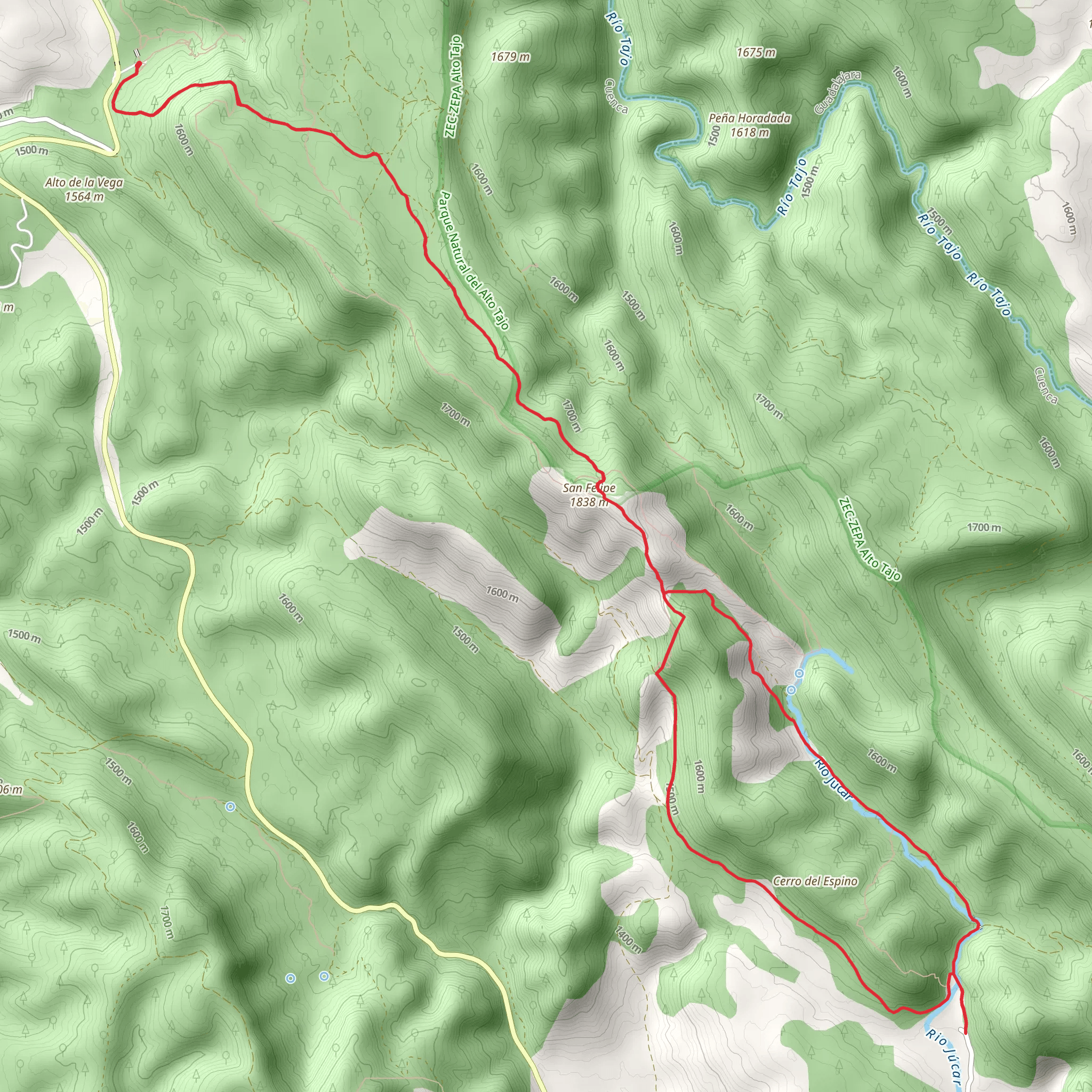 San Blas -San Felipe -Rio Cuervo PR CU 79 mobile static map