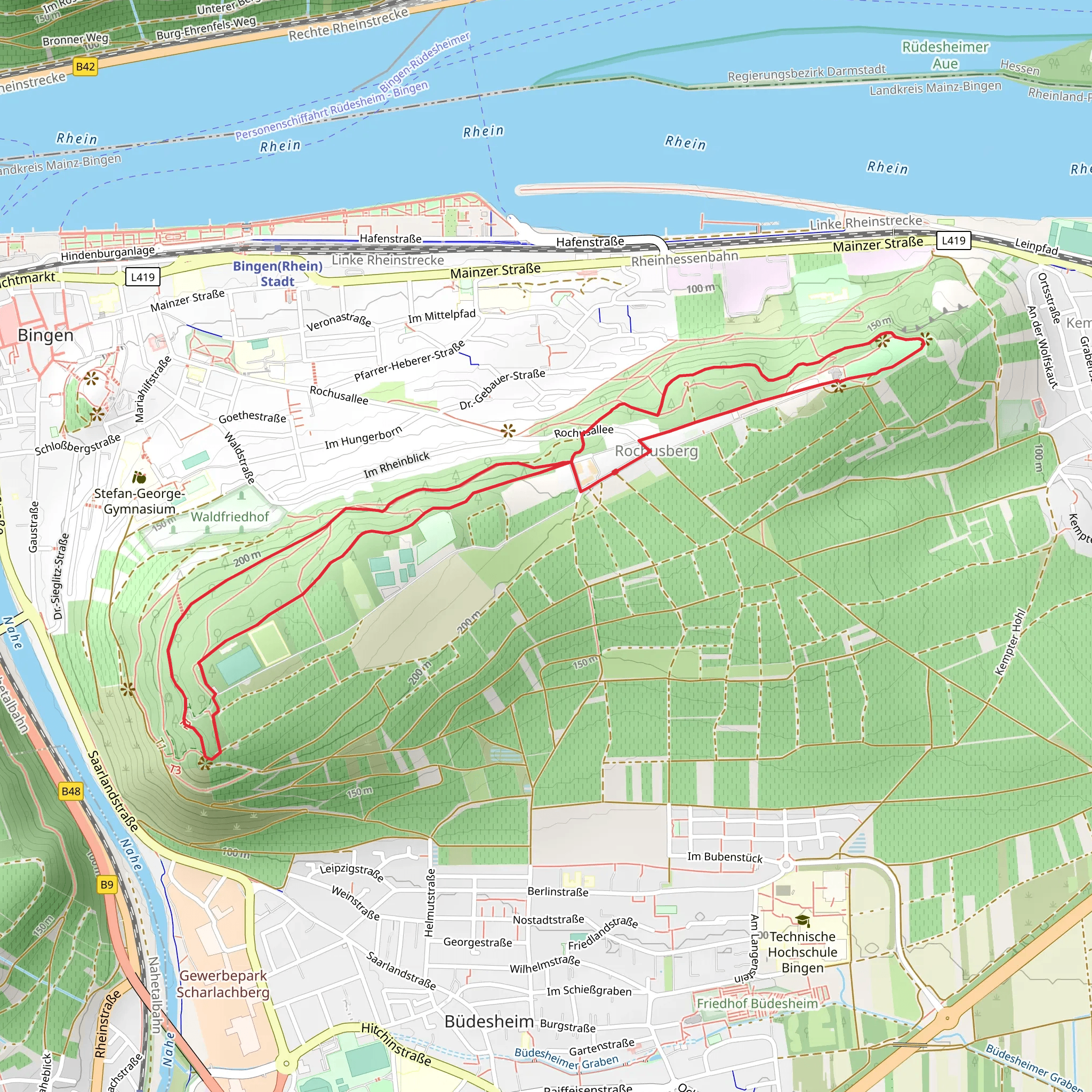 Kastanienweg Loop mobile static map