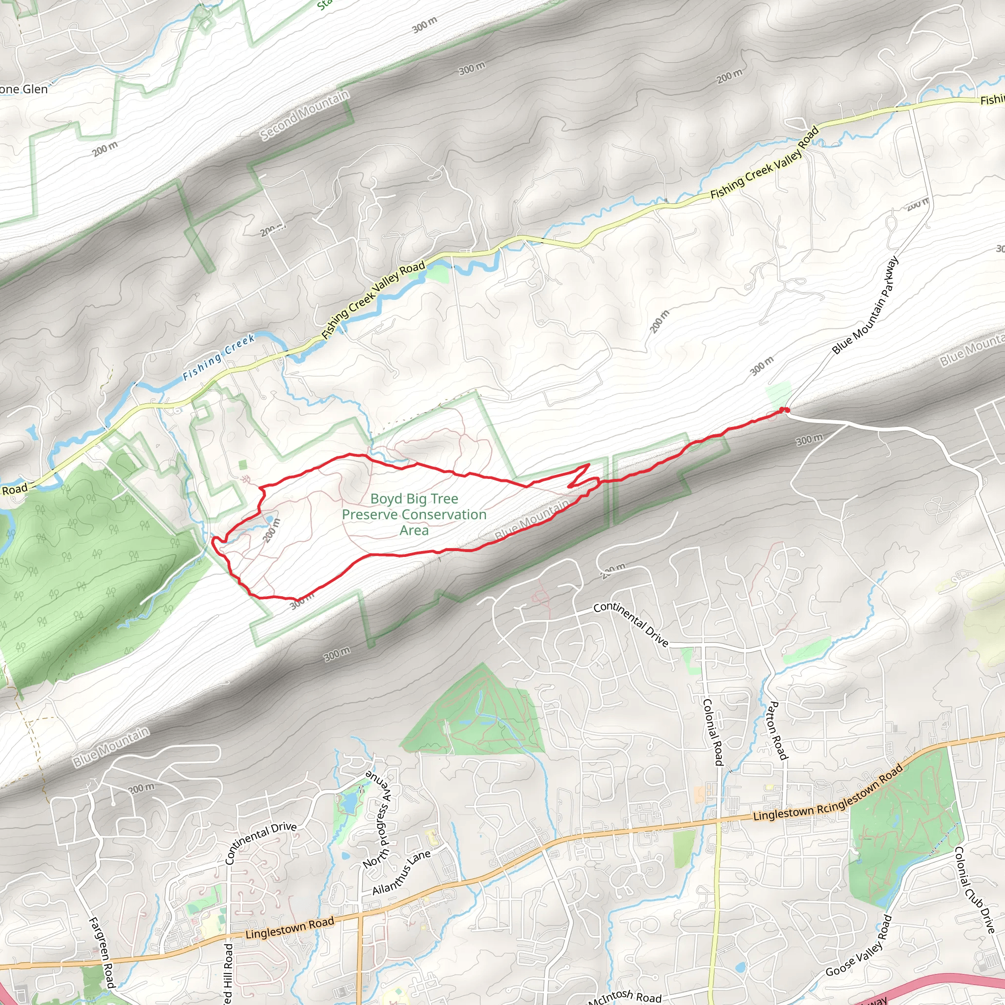Janie and East Loop Trail mobile static map