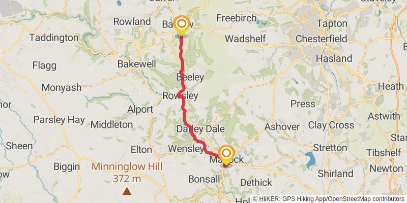 Derwent Valley Heritage Way stage 2 Map