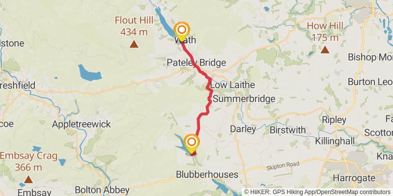 Six Dales Trail stage 2 Map