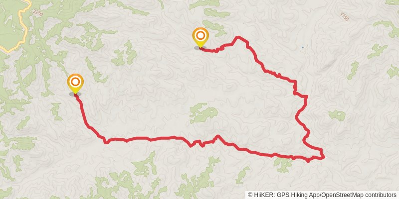 Raspberry and Blue River Trail stage 2 Map