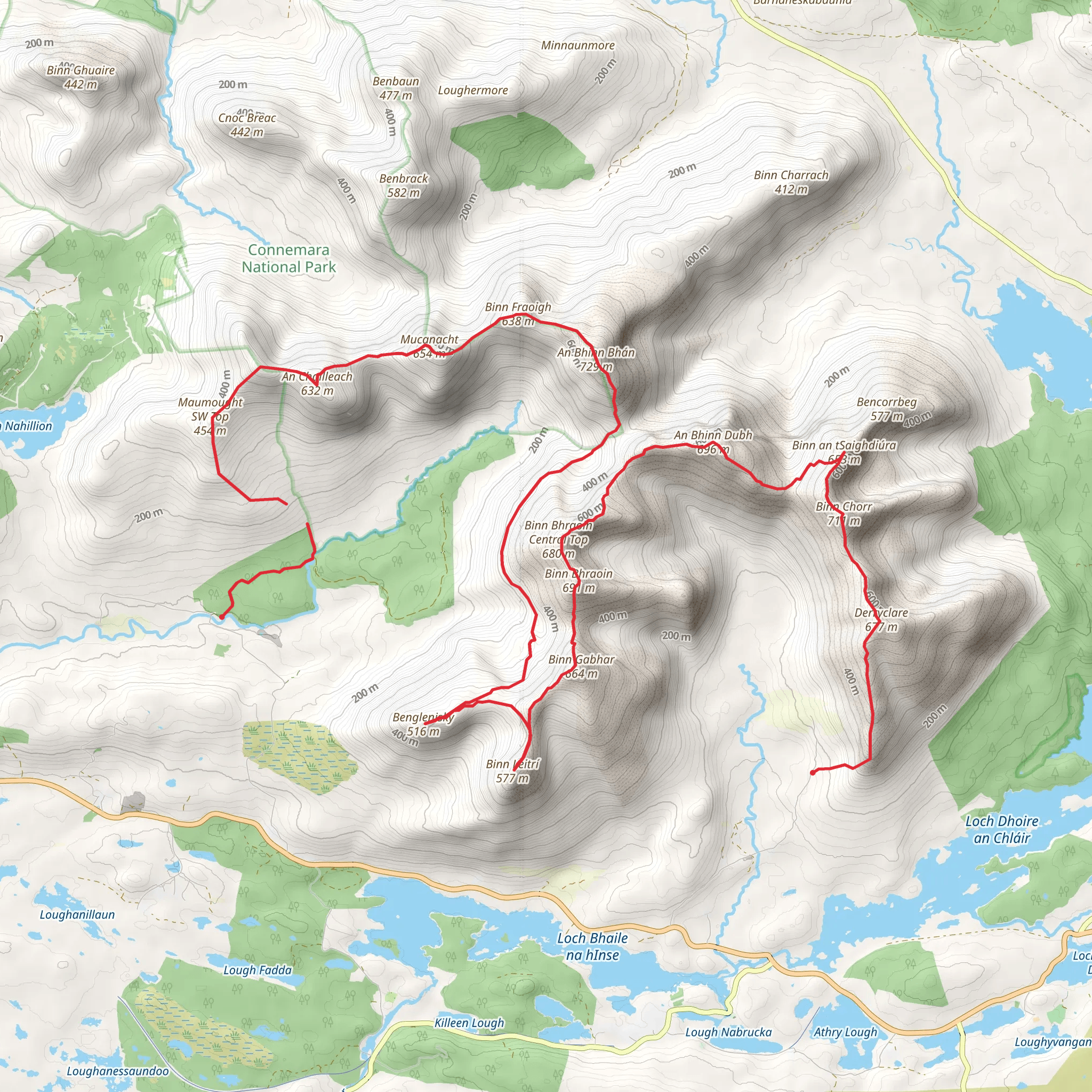 12 Ben Summit Route mobile static map