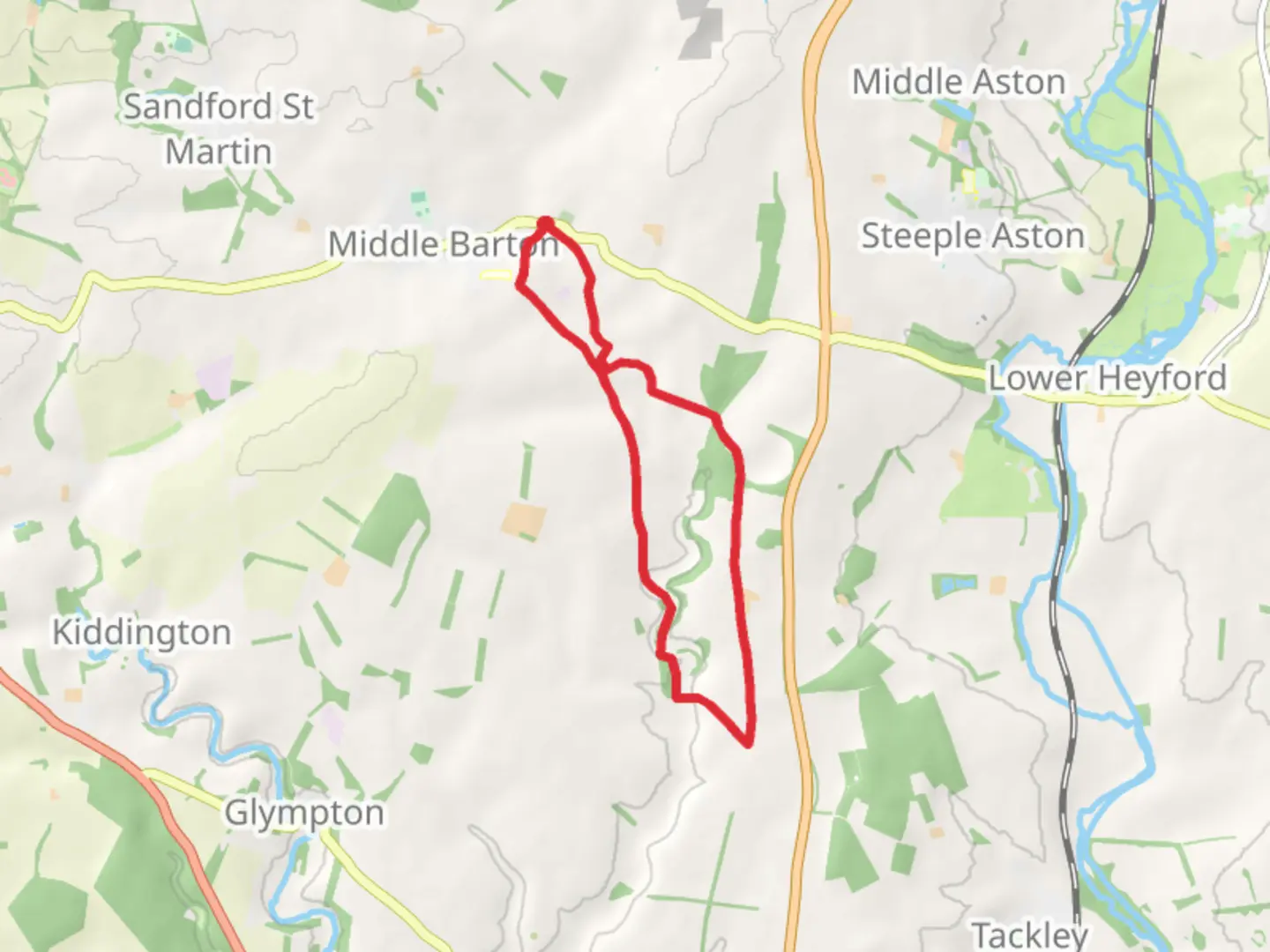 An image depicting the trail Steep Hill and Buswell's Thicket Loop and its surrounding area.
