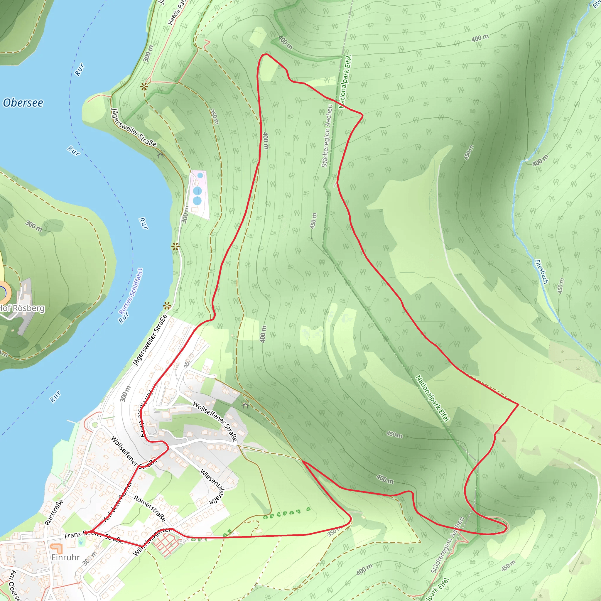 Katzensteinerweg Loop mobile static map