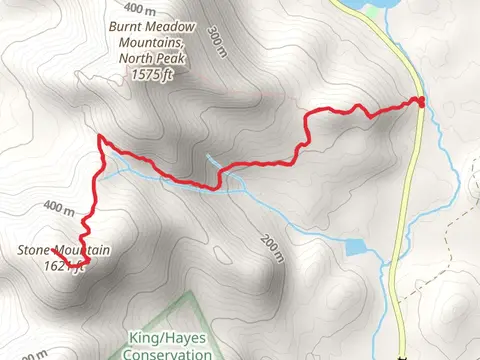 Stone Mountain Trail from Spring Road Street Out and Back