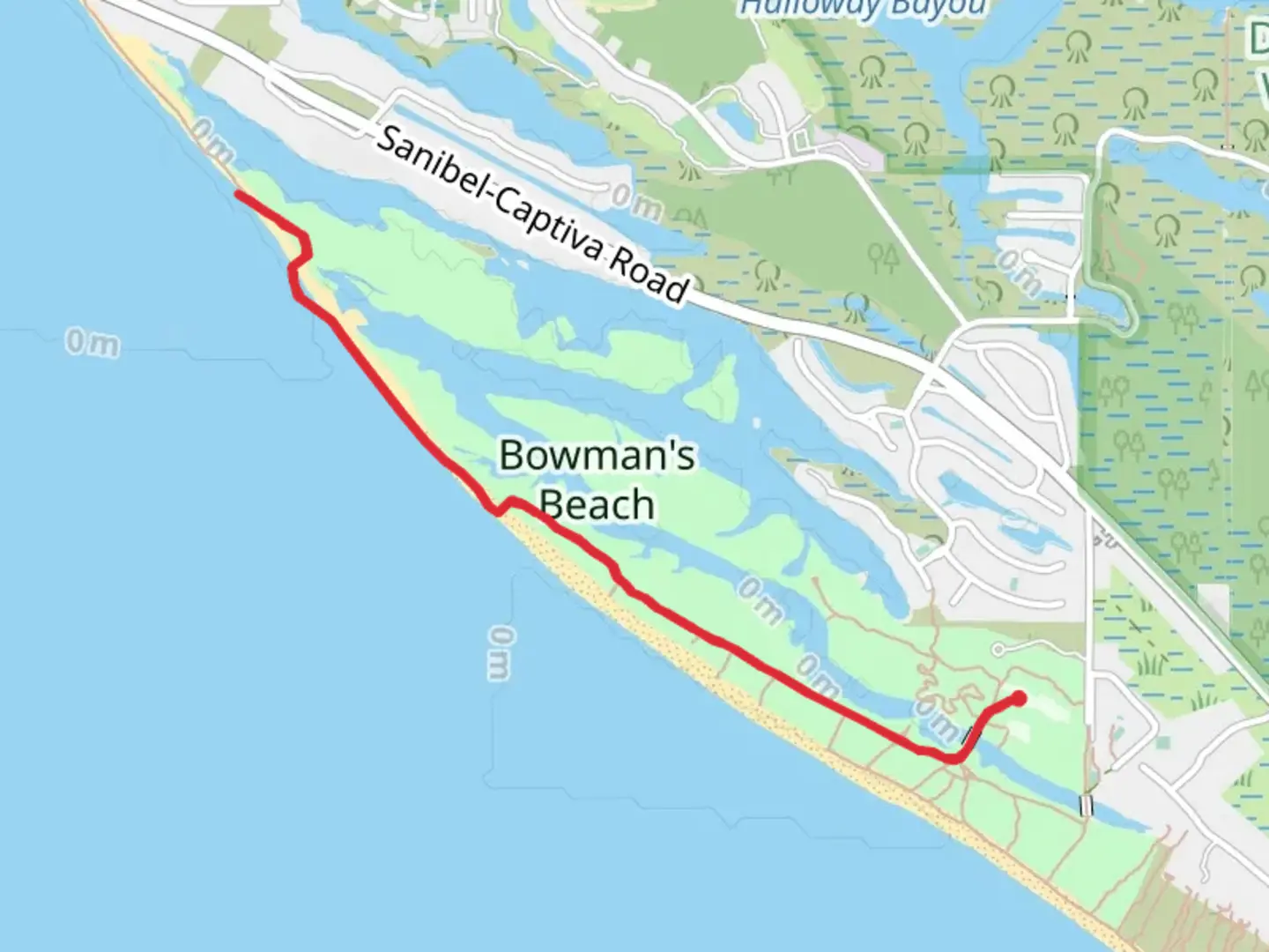 An image depicting the trail Bowmans Beach and its surrounding area.