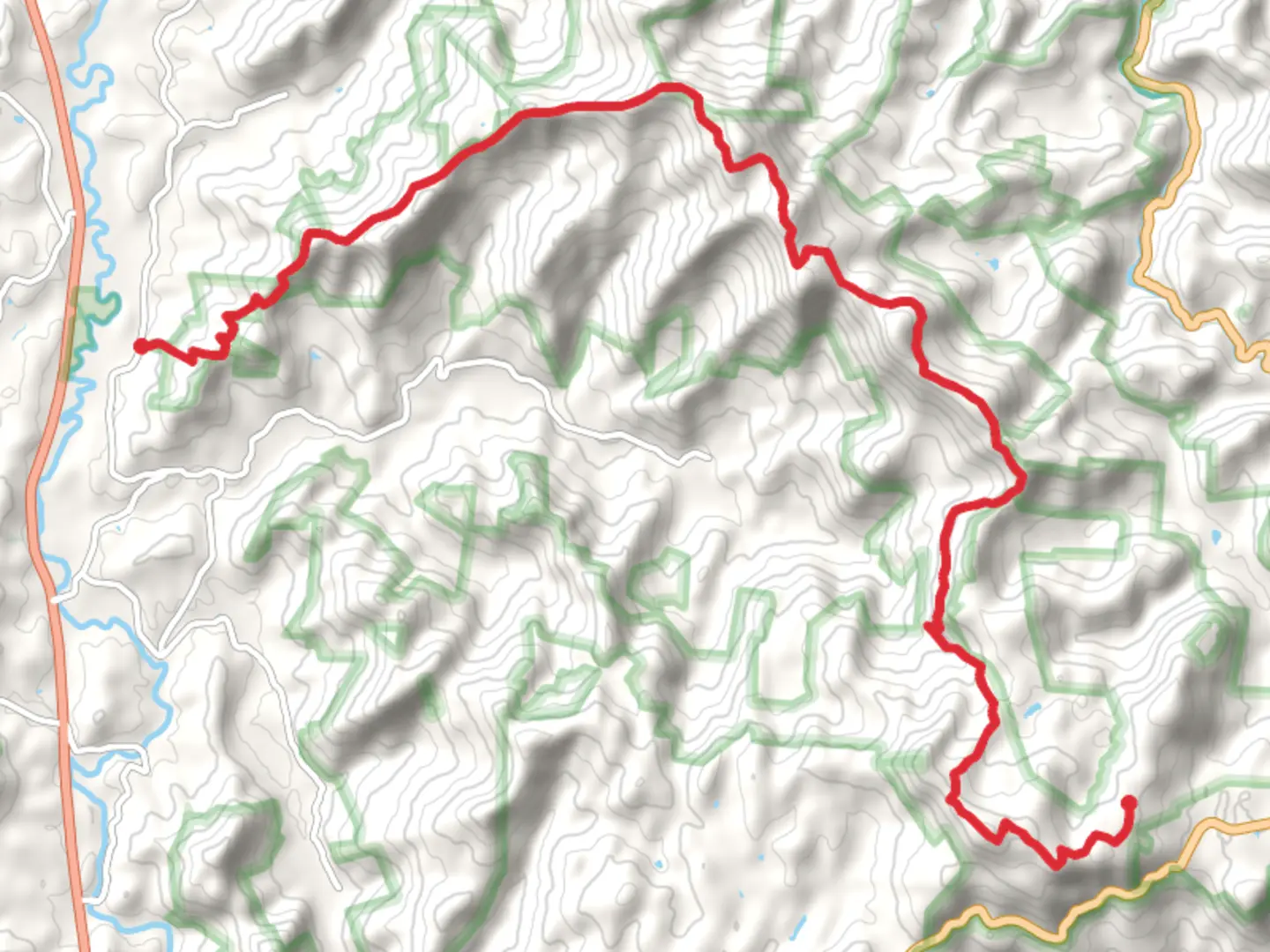 An image depicting the trail Scaly Mountain and Bartram Trail and its surrounding area.