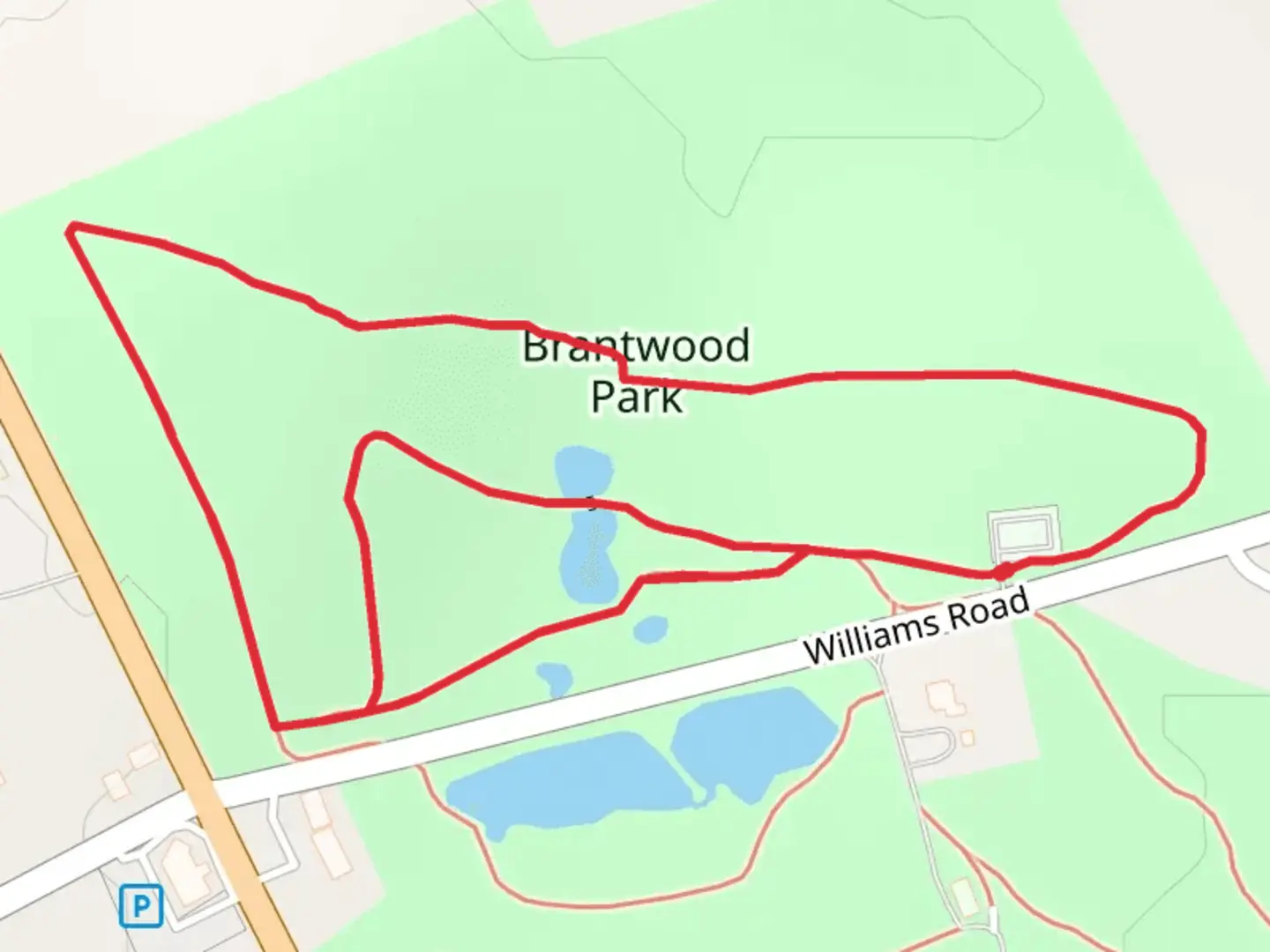 An image depicting the trail Williams Road Loop and its surrounding area.