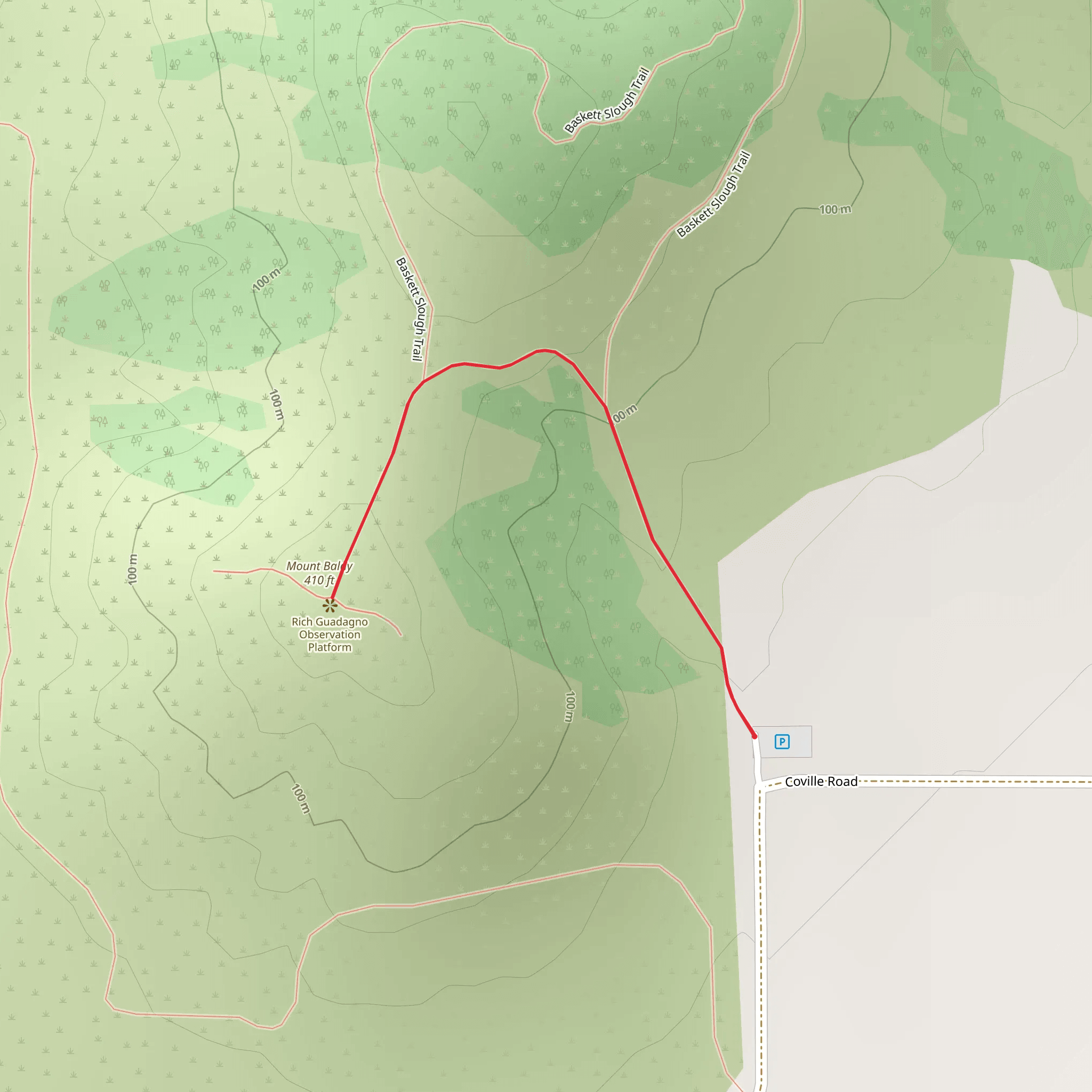 Mount Baldy mobile static map