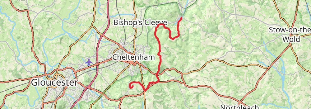 Cotswold Way 4-Day Challenging Tour (Hillwalk Tours) stage 2 Map