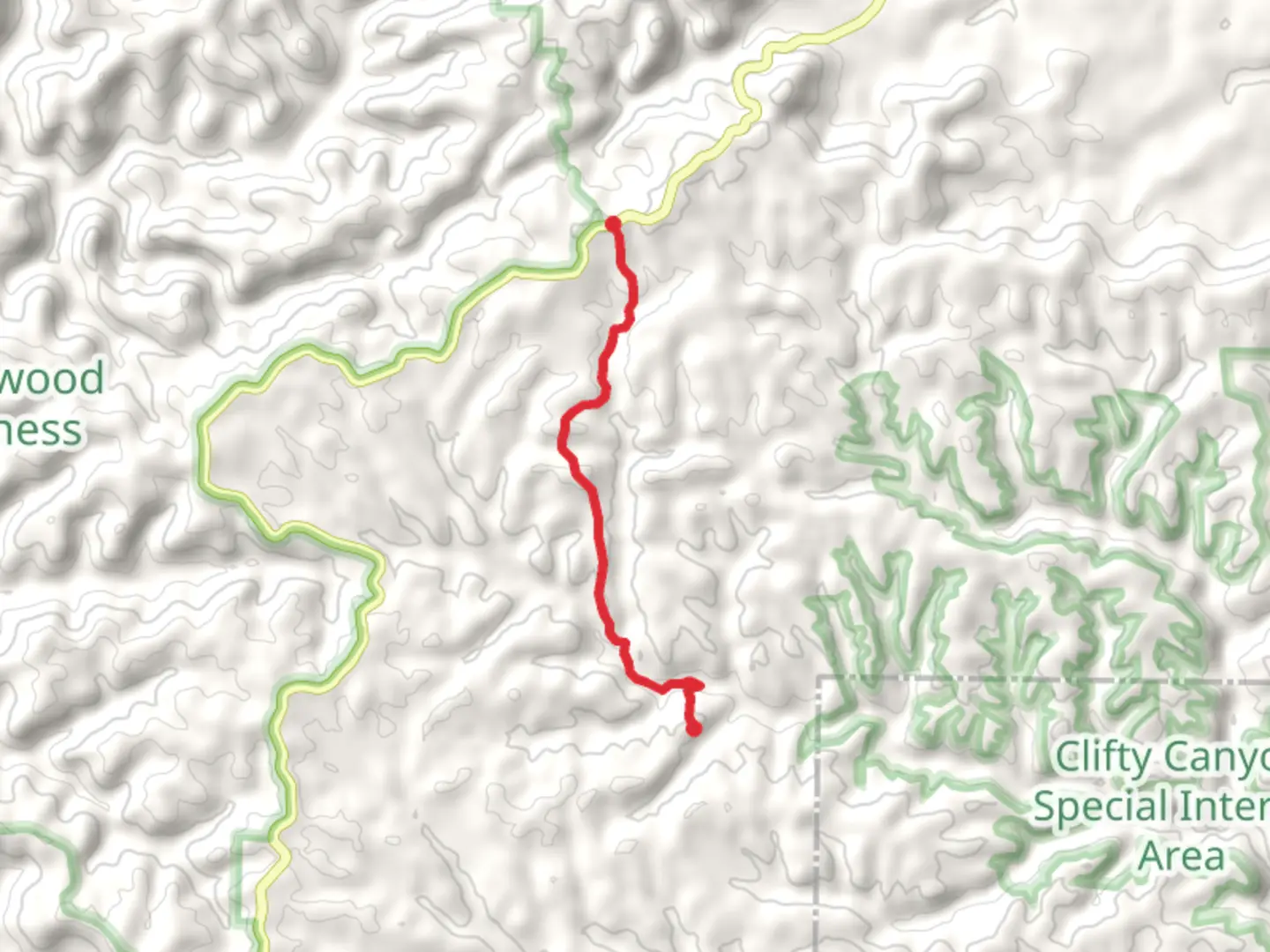 An image depicting the trail Ozark Highland Trail - Sylamore Section and OHT - Cripple Turkey Section and its surrounding area.