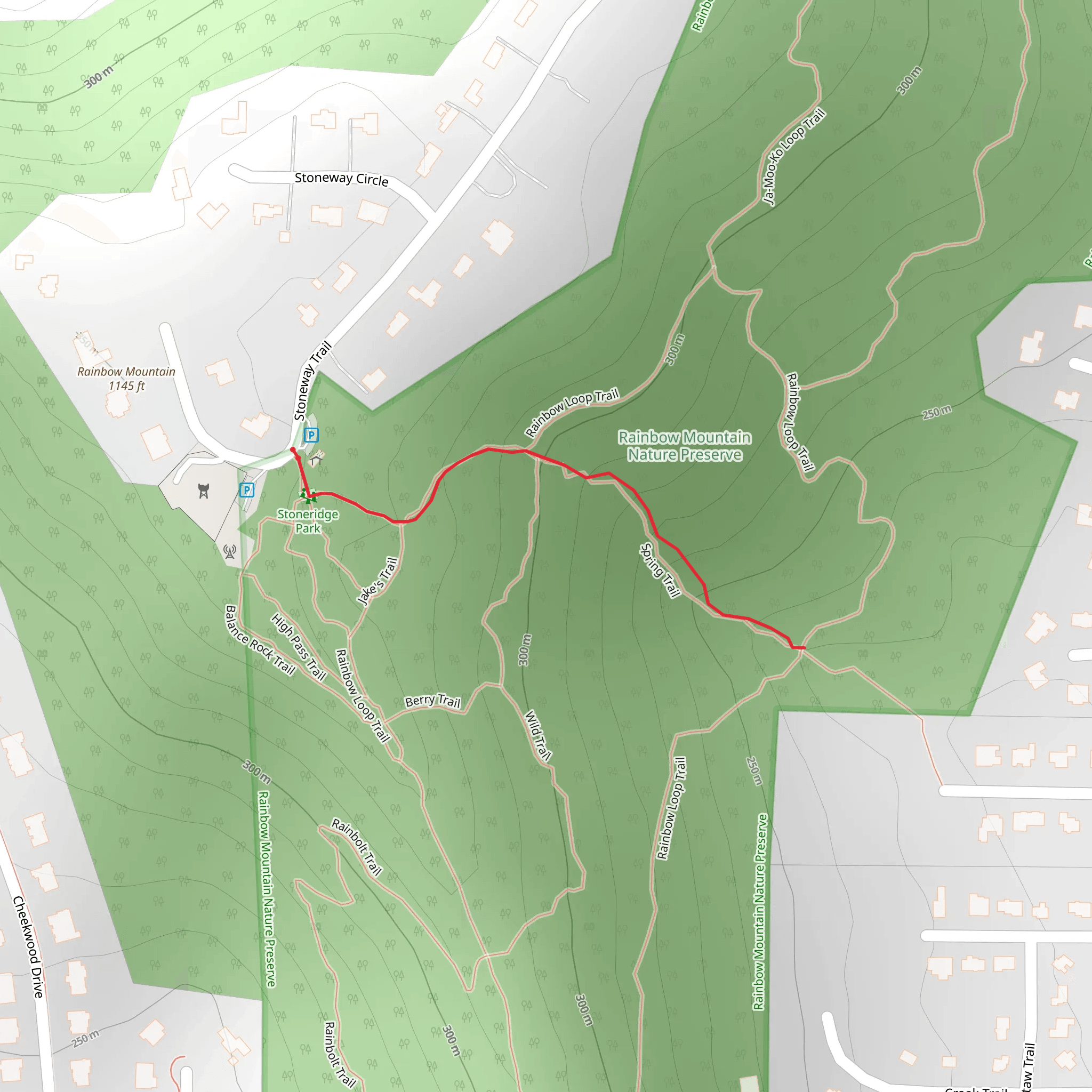 Spring Trail mobile static map