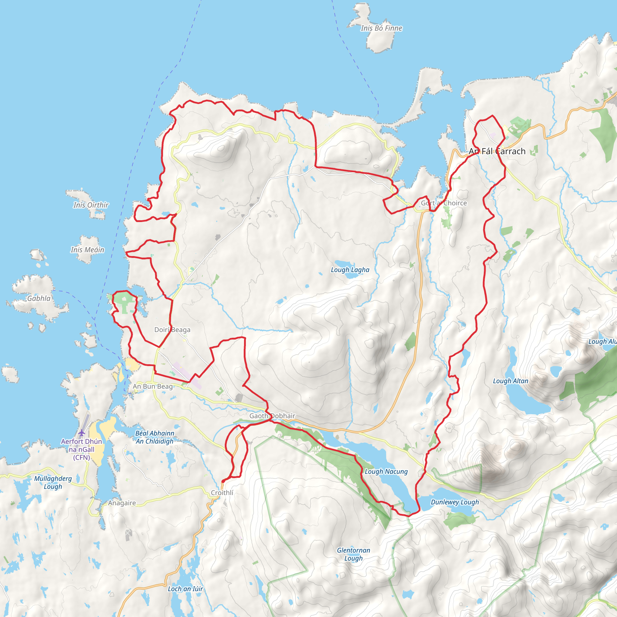 Sli An Earagail - Sli Dhun Na Ngall mobile static map