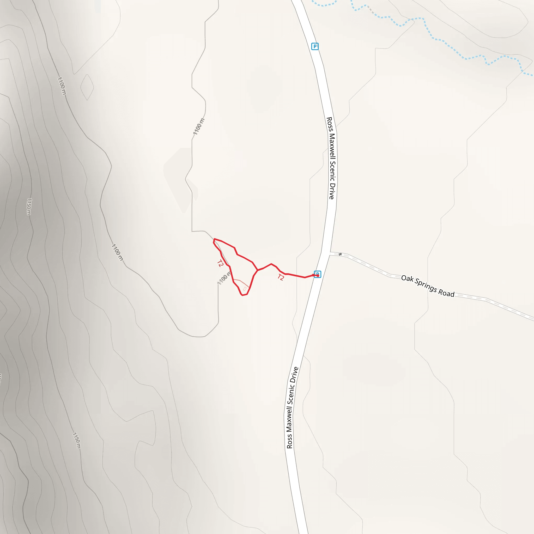 Sam Nail Ranch Trail mobile static map