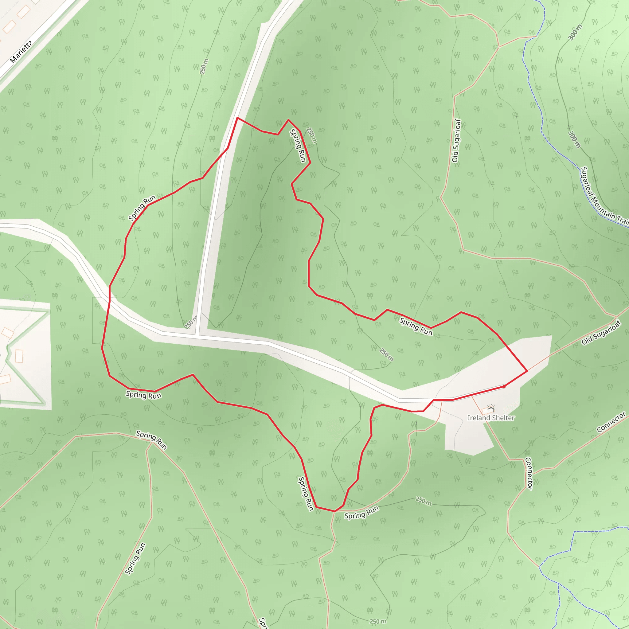 Spring Run Loop mobile static map