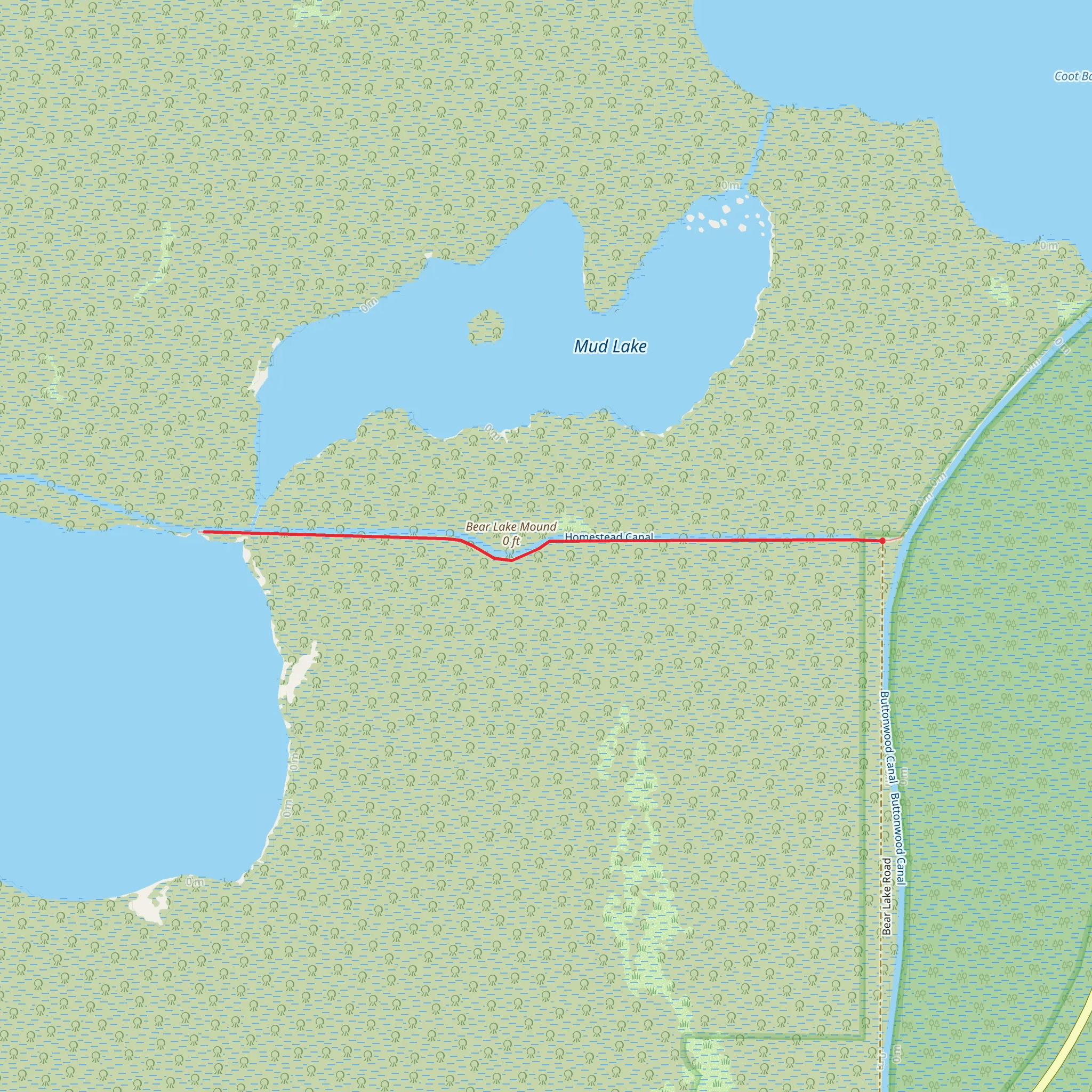 Bear Lake Mound mobile static map