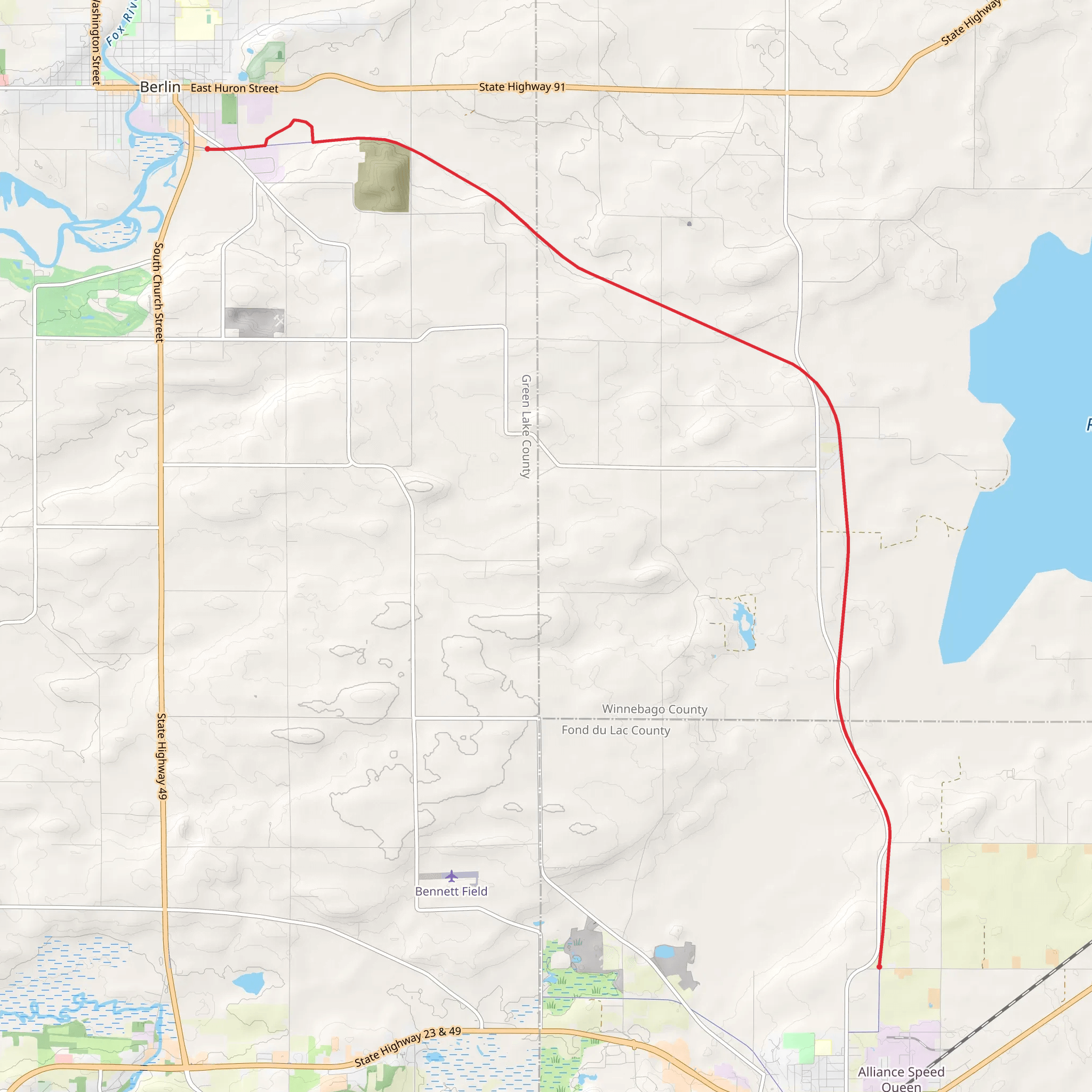 Mascoutin Valley State Trail mobile static map