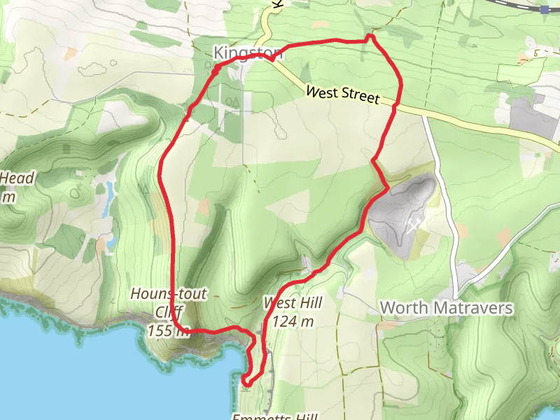 Chapman's Pool Loop from Kingston