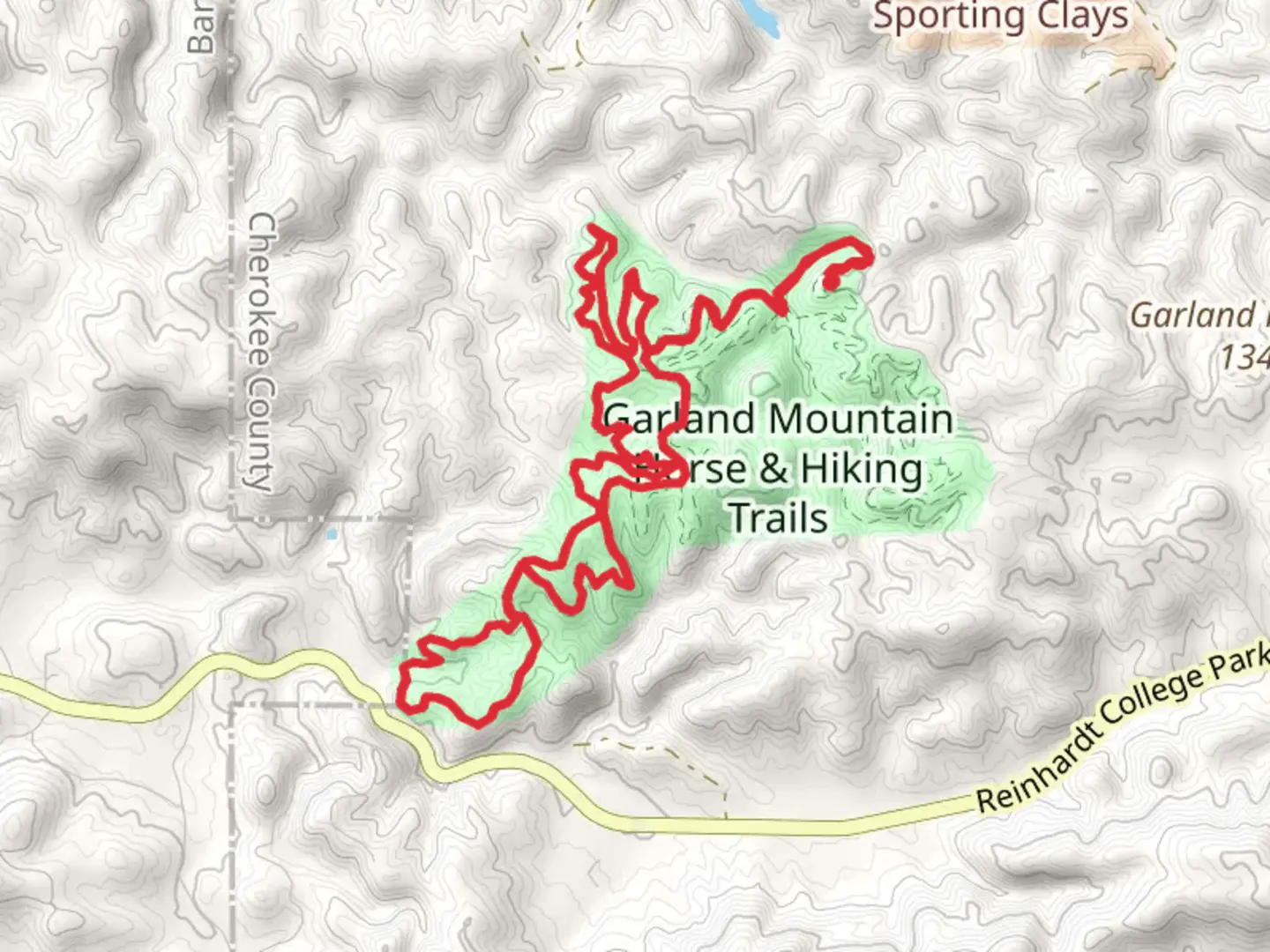 An image depicting the trail Greeley West, South and Chestnut Loop and its surrounding area.